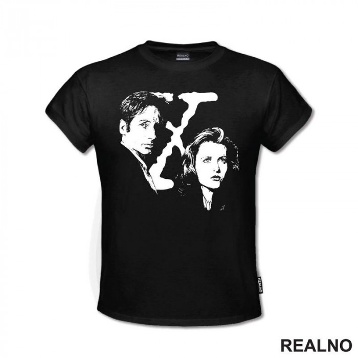 Portrait - Mulder And Scully - The X Files - Majica