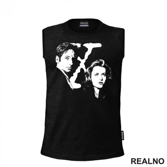 Portrait - Mulder And Scully - The X Files - Majica