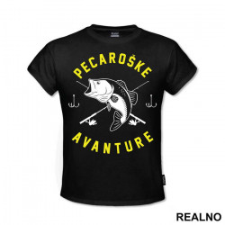 Pecaroške Avanture - Pecanje - Fishing - Majica
