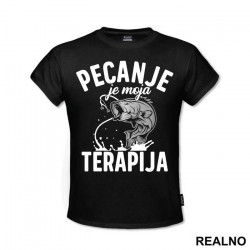 Pecanje Je Moja Terapija - Fishing - Majica