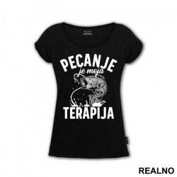 Pecanje Je Moja Terapija - Fishing - Majica