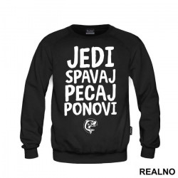 Jedi Spavaj Pecaj Ponovi Mala Riba - Pecanje - Fishing - Duks