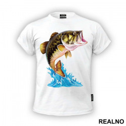 Jumping Bass - Pecanje - Fishing - Majica