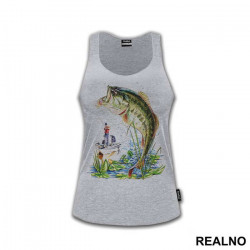 Pecaroš Sa Ribom - Pecanje - Fishing - Majica