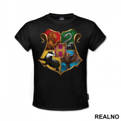 4 Houses Of Hogwarts - Harry Potter - Majica