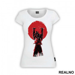 OUTLET - Bela ženska majica veličine S - Goku