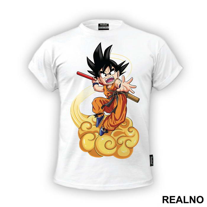 On A Nimbus - Goku - Dragon Ball - Majica