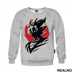Red Moon Silhouette - Goku - Dragon Ball - Duks