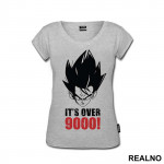 It's Over 9000 Red Text - Goku - Dragon Ball - Majica