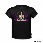 Girl Meditating - Yoga - Majica