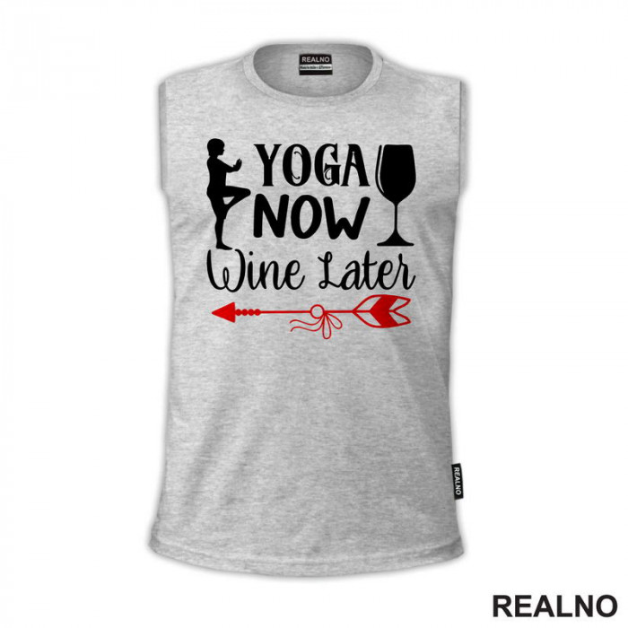 Wine Later - Yoga - Majica