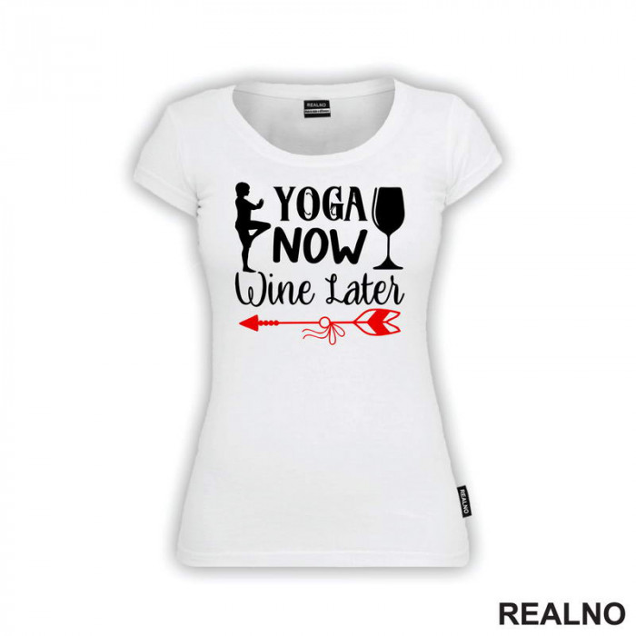 Wine Later - Yoga - Majica