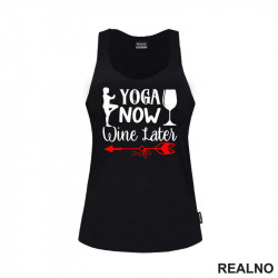 Wine Later - Yoga - Majica Wine Later - Yoga - Majica