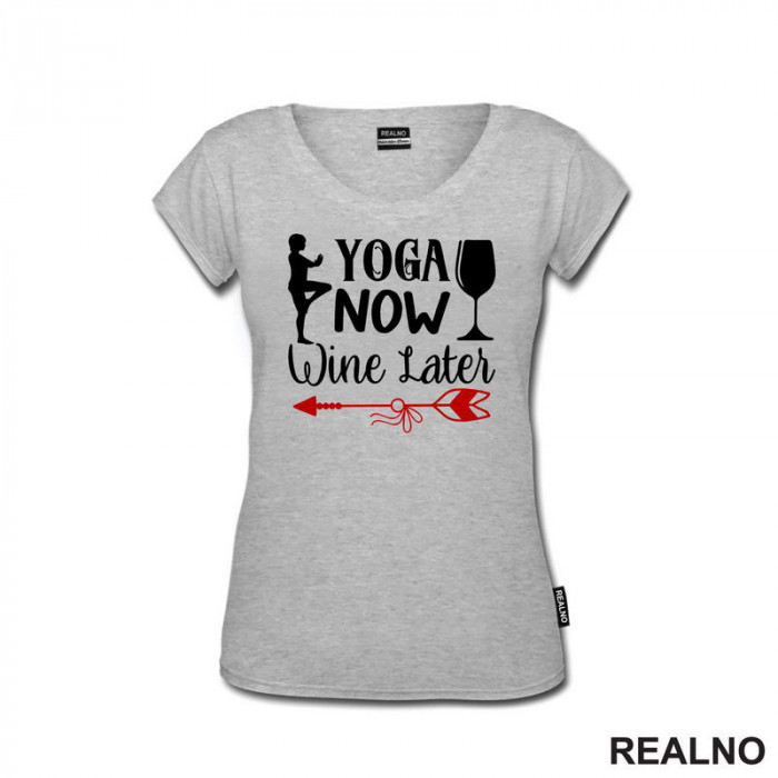 Wine Later - Yoga - Majica