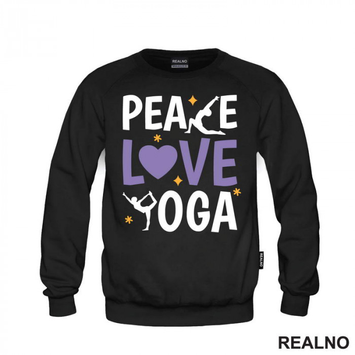 Peace, Love And - Yoga - Duks