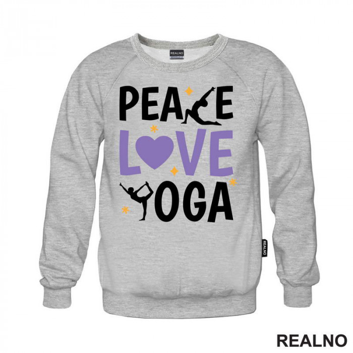 Peace, Love And - Yoga - Duks