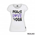 Peace, Love And - Yoga - Majica