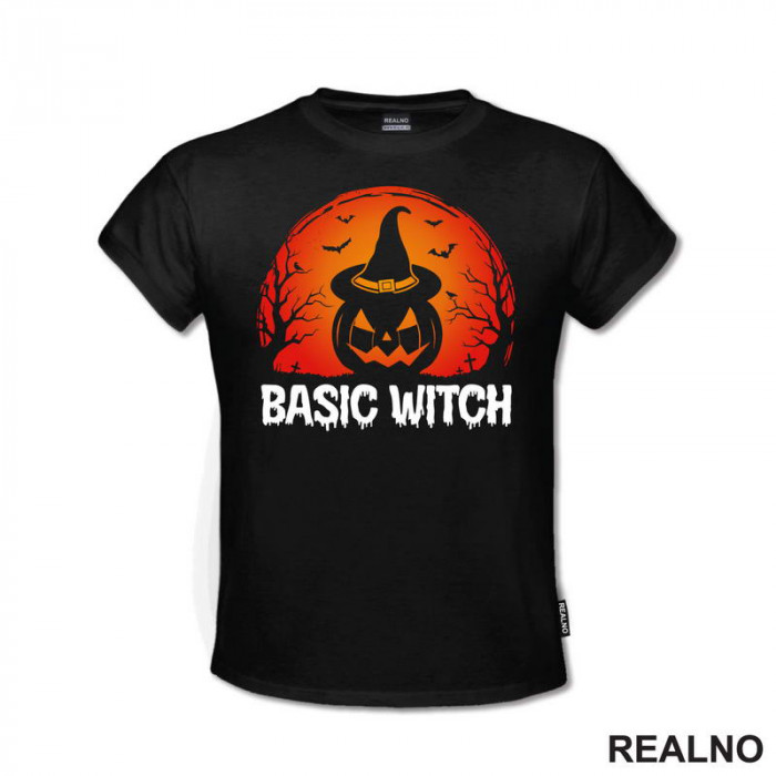 Basic Witch - Pumpkin - Veštica - Majica