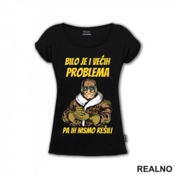 OUTLET - Crna ženska majica veličine 2XL - Alan Ford