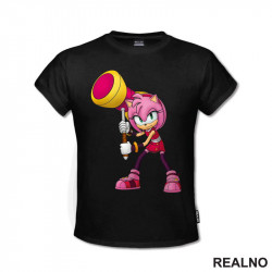 Amy Rose With Hammer - Sonic - Majica