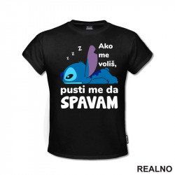 Pusti Me Da Spava - Lilo I Stič - Crtani Filmovi - Majica