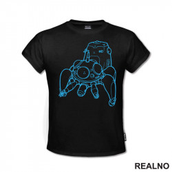 Tachikoma Blue Outline - Ghost In The Shell - Anime - Majica Tachikoma Blue Outline - Ghost In The Shell - Anime - Majica