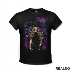 Sung Jin-Woo And Fist - Purple - Solo Leveling - Majica