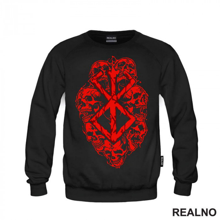 Red Logo And Skulls - Berserk - Duks Red Logo And Skulls - Berserk - Duks
