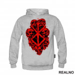 Red Logo And Skulls - Berserk - Duks Red Logo And Skulls - Berserk - Duks