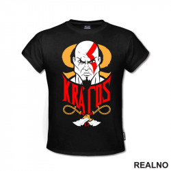 Kratos And Yellow Logo - God Of War - Majica Kratos And Yellow Logo - God Of War - Majica
