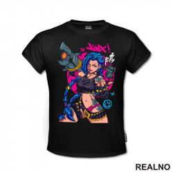 Jinx - Finger - League of Legends - LOL - Arcane - Majica