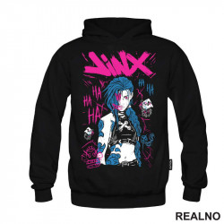 Jinx - Purple Smile - League of Legends - LOL - Arcane - Duks