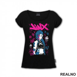 OUTLET - Crna ženska majica veličine XL - Jinx
