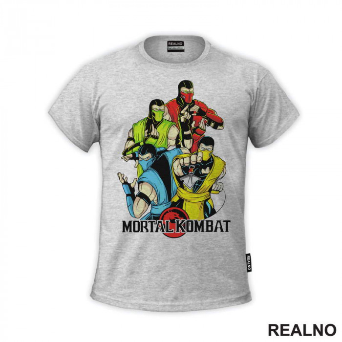 Sub-Zero, Scorpion, Reptile And Ermac - Mortal Kombat - Majica Sub-Zero, Scorpion, Reptile And Ermac - Mortal Kombat - Majica