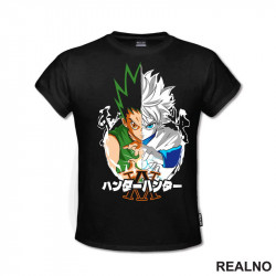 Gon Freecss And Killua Split - Hunter x Hunter - Majica Gon Freecss And Killua Split - Hunter x Hunter - Majica