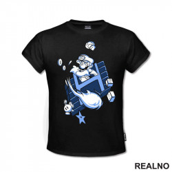 Plavi - Super Mario - Majica