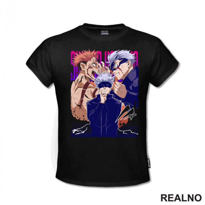 Gojo vs. Sukuna Battle - Jujutsu Kaisen - Majica Gojo vs. Sukuna Battle - Jujutsu Kaisen - Majica