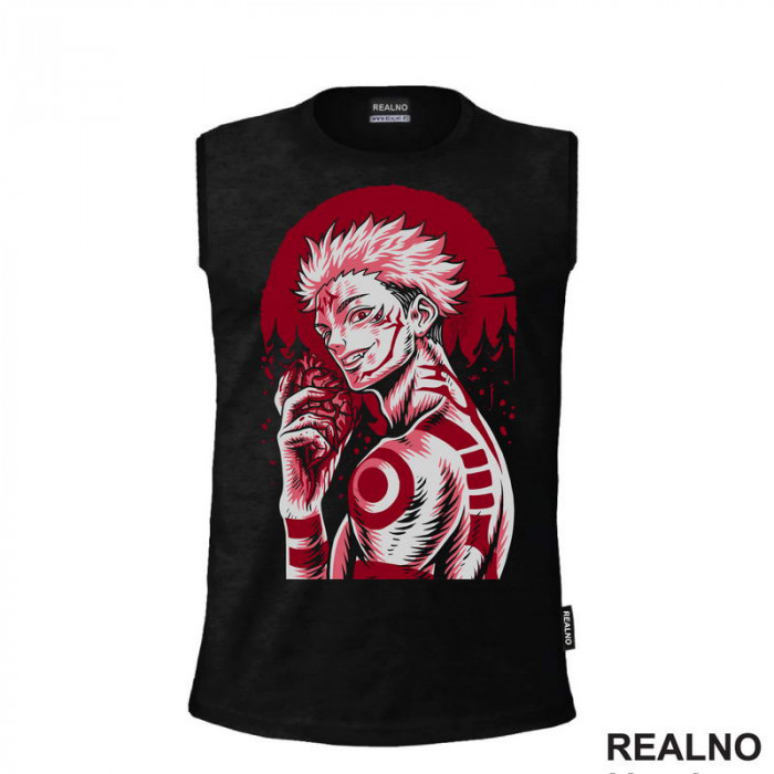 Ryomen Sukuna - Red Moon And Heart - Jujutsu Kaisen - Majica Ryomen Sukuna - Red Moon And Heart - Jujutsu Kaisen - Majica