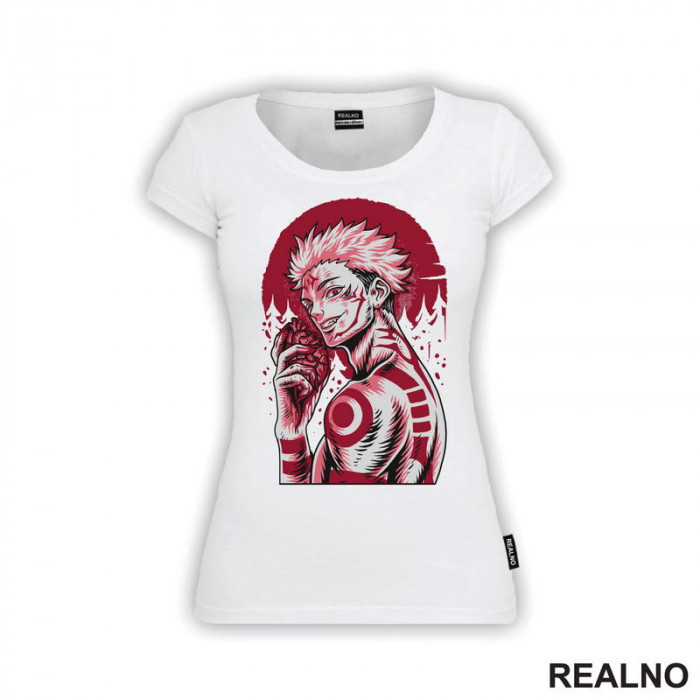 Ryomen Sukuna - Red Moon And Heart - Jujutsu Kaisen - Majica Ryomen Sukuna - Red Moon And Heart - Jujutsu Kaisen - Majica