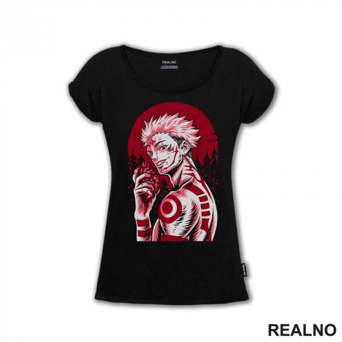 Ryomen Sukuna - Red Moon And Heart - Jujutsu Kaisen - Majica Ryomen Sukuna - Red Moon And Heart - Jujutsu Kaisen - Majica