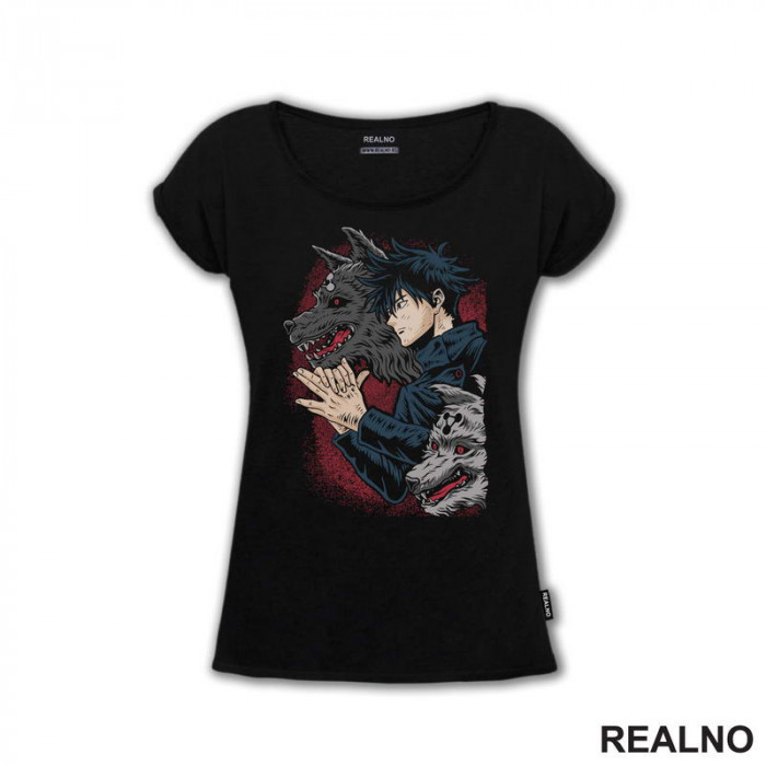 Megumi Fushiguro And Divine Dogs - Jujutsu Kaisen - Majica Megumi Fushiguro And Divine Dogs - Jujutsu Kaisen - Majica