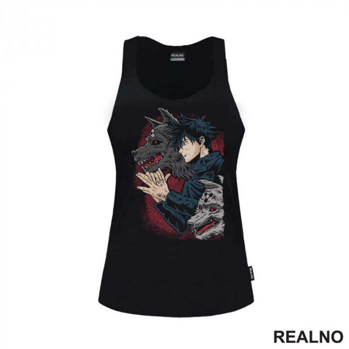 Megumi Fushiguro And Divine Dogs - Jujutsu Kaisen - Majica Megumi Fushiguro And Divine Dogs - Jujutsu Kaisen - Majica