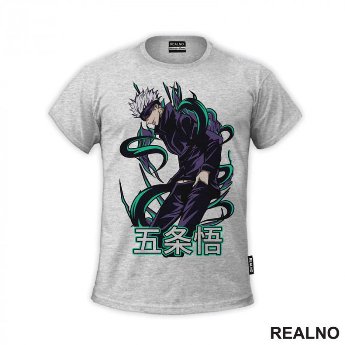 Satoru Gojo - Green - Jujutsu Kaisen - Majica Satoru Gojo - Green - Jujutsu Kaisen - Majica