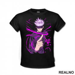 Satoru Gojo - Purple Coral Lines - Jujutsu Kaisen - Majica