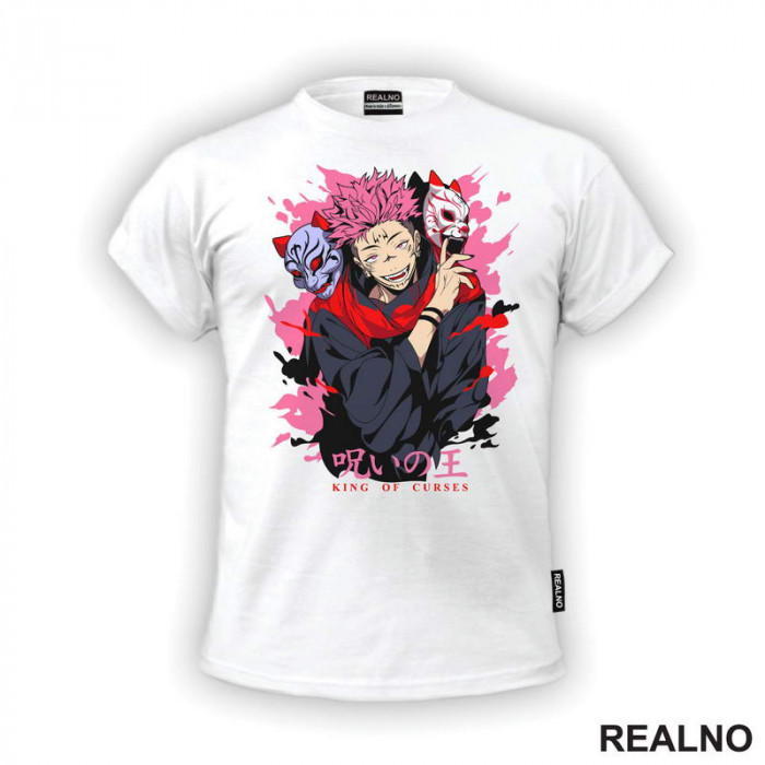 Ryomen Sukuna - King Of Curses Masks - Jujutsu Kaisen - Majica Ryomen Sukuna - King Of Curses Masks - Jujutsu Kaisen - Majica