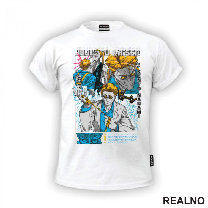 Kento Nanami - Yellow And Blue - Jujutsu Kaisen - Majica