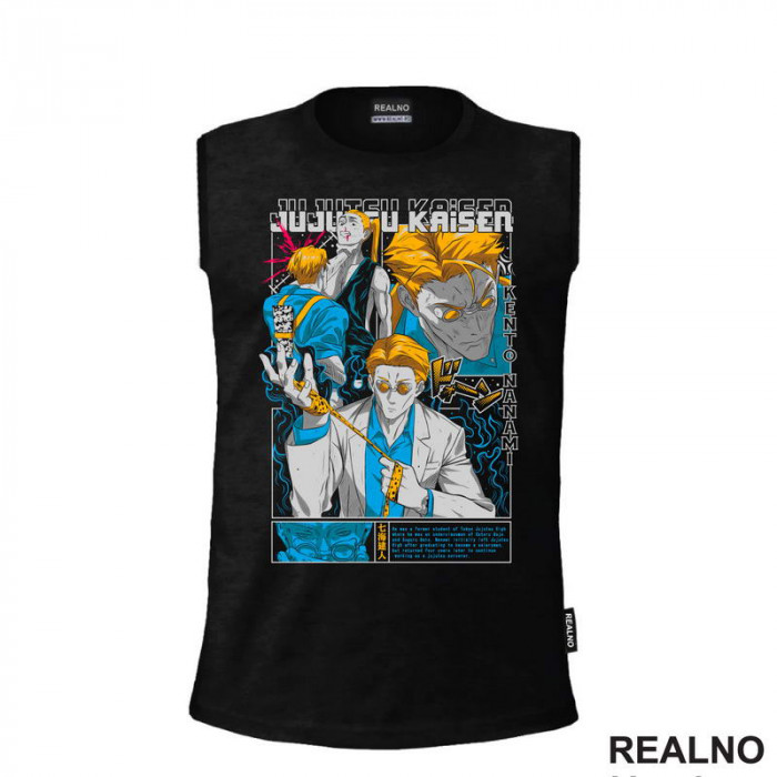 Kento Nanami - Yellow And Blue - Jujutsu Kaisen - Majica