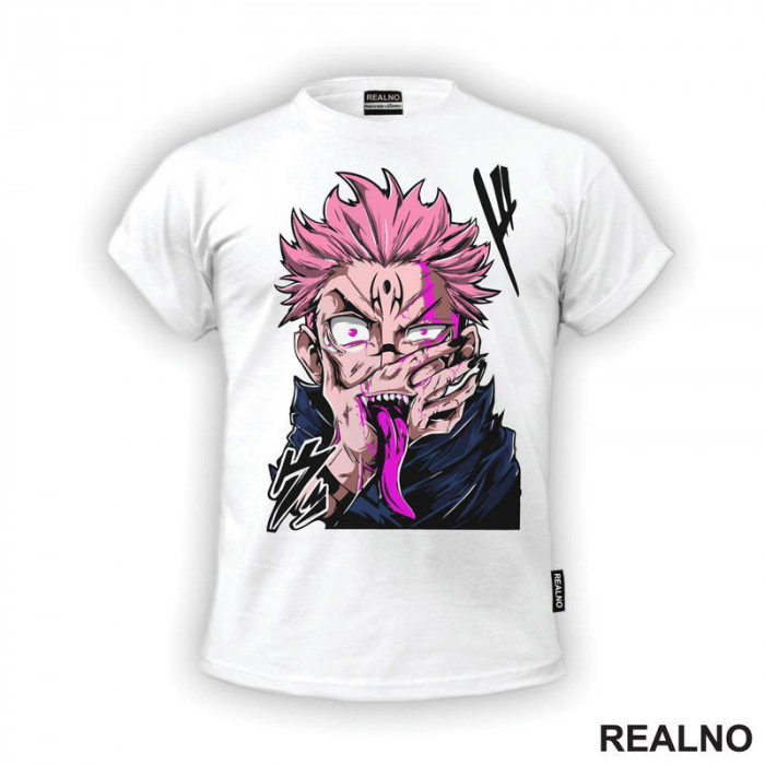 Ryomen Sukuna - Tongue - Jujutsu Kaisen - Majica Ryomen Sukuna - Tongue - Jujutsu Kaisen - Majica