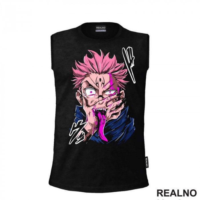 Ryomen Sukuna - Tongue - Jujutsu Kaisen - Majica Ryomen Sukuna - Tongue - Jujutsu Kaisen - Majica