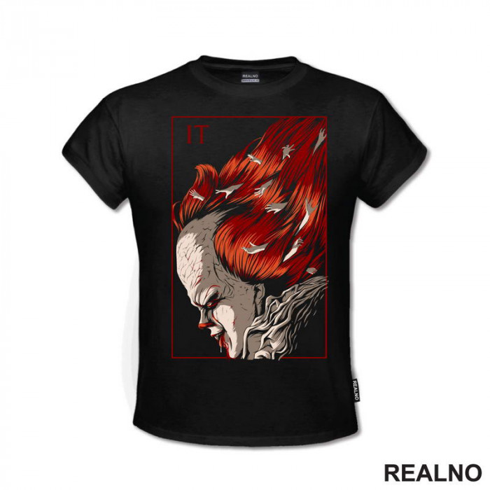 Pennywise - Red Frame And Hands - Horror - Filmovi - Majica Pennywise - Red Frame And Hands - Horror - Filmovi - Majica